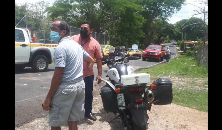 Foto ilustrativa del accidente de tránsito. 