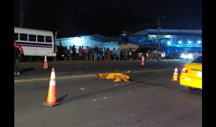 Foto ilustrativa del accidente de tránsito. 