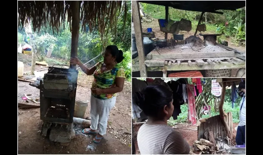 el Ministerio de Ambiente (MiAmbiente) intenta disminuir los riesgos de salud que afronta la comunidad, debido a la inhalación del humo por el uso de fogones tradicionales. Fotos: Eric Montenegro. 