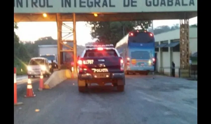 En los puestos de control de Guabalá en el distrito de Tolé y San Isidro en el distrito de Bugaba se han reforzado los controles. Foto: José Vásquez. 