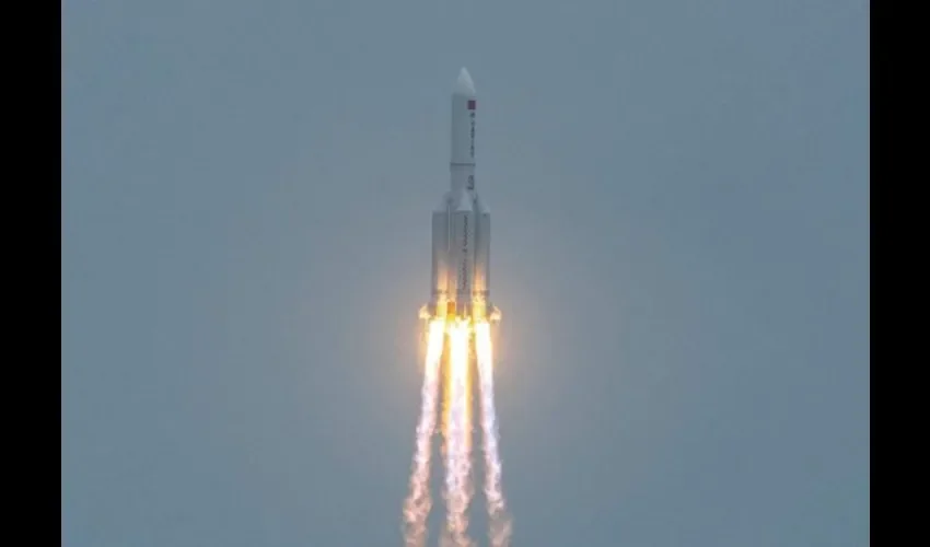 Foto ilustrativa del cohete. 
