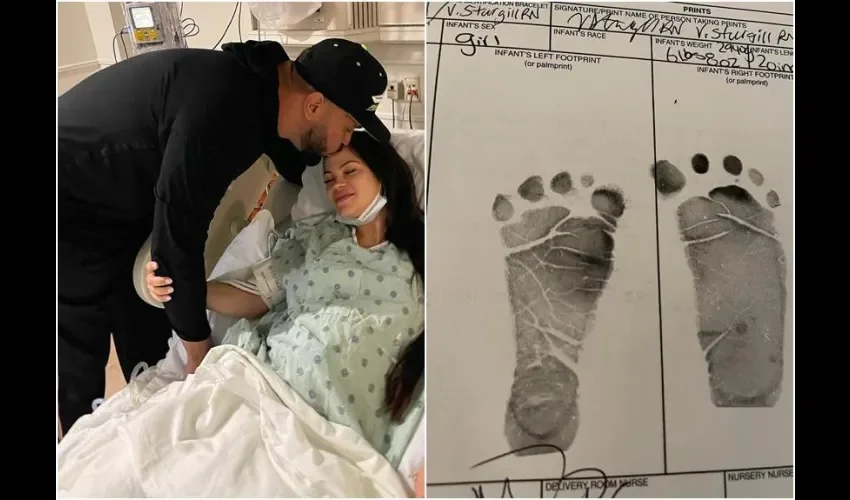 La bebé nació en el en el hospital South Miami. Fotos: Instagram.  