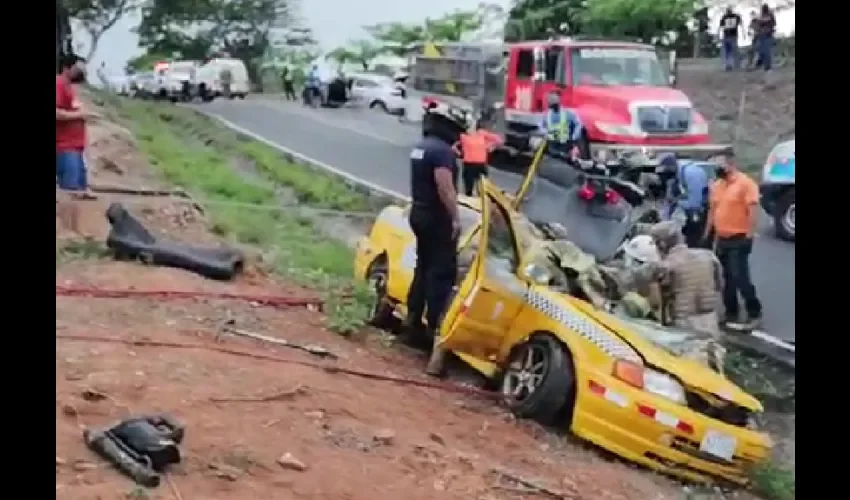 Foto ilustrativa del accidente. 