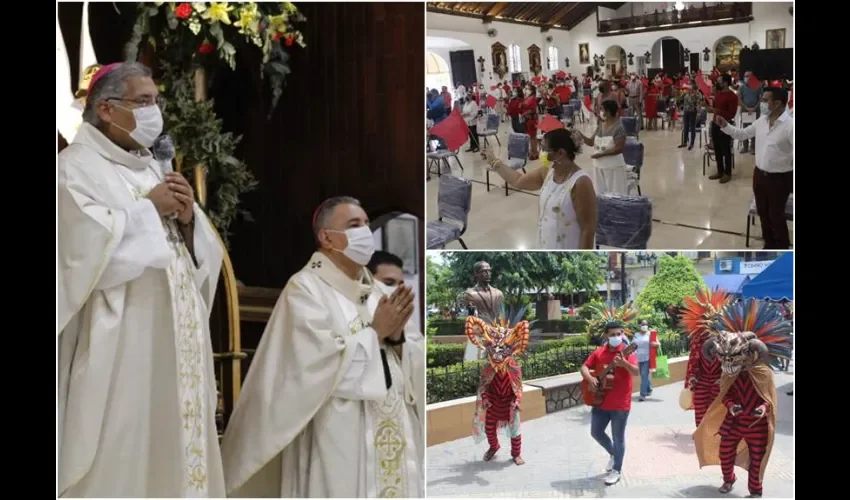 La celebración de la fiesta patronal se concentró en los actos religiosos. Fotos: Thays Domínguez. 