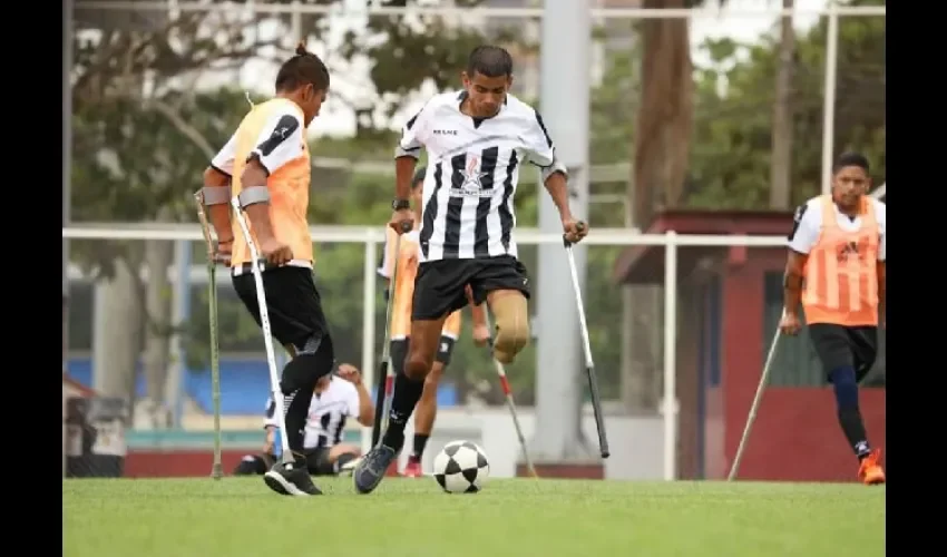 Panamá cuenta con una liga de fútbol para amputados desde el 2018. Foto / Amputadospty507