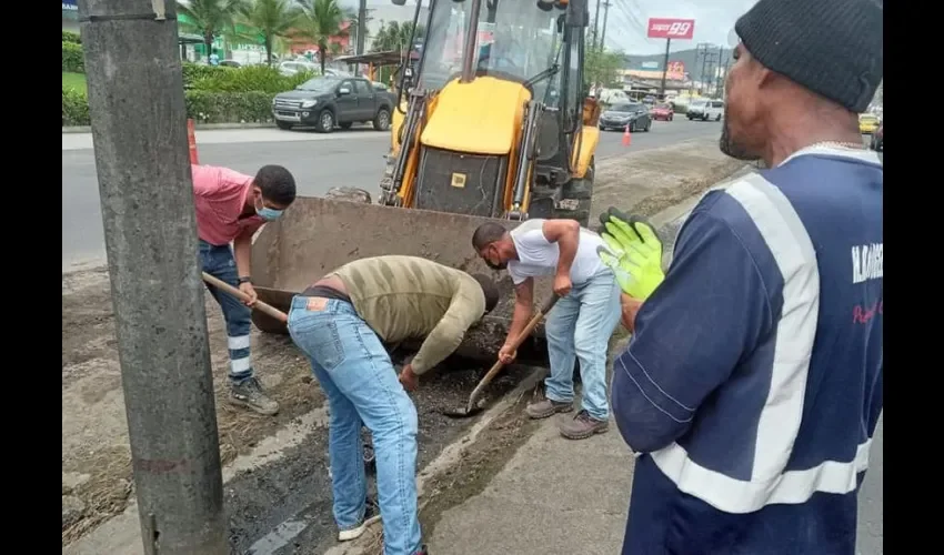 Foto ilustrativa de los trabajos de limpieza. 