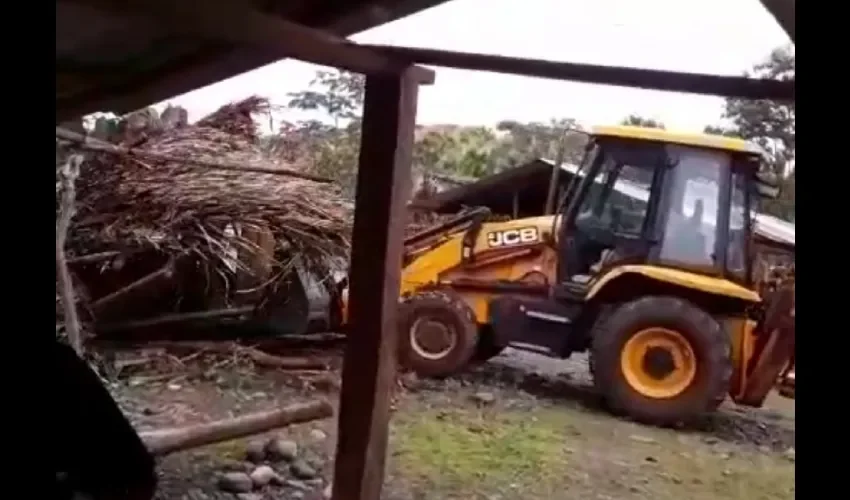 Foto ilustrativa de la demolición. 