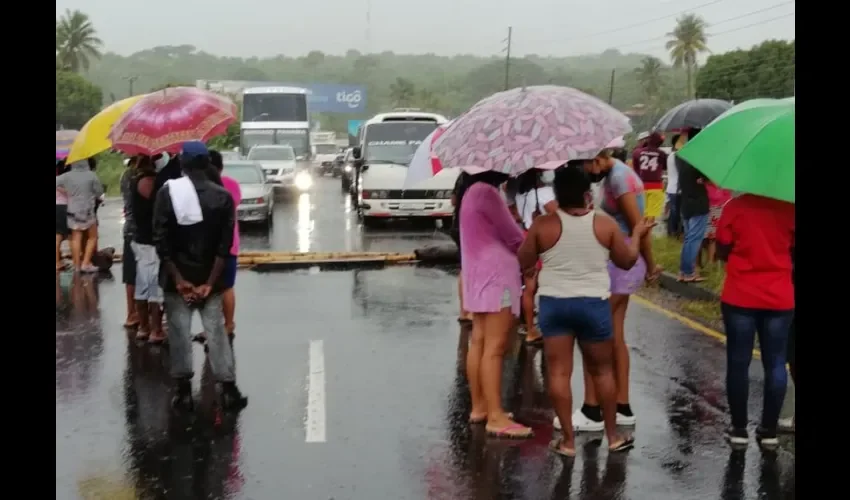 Foto ilustrativa de la protesta. 