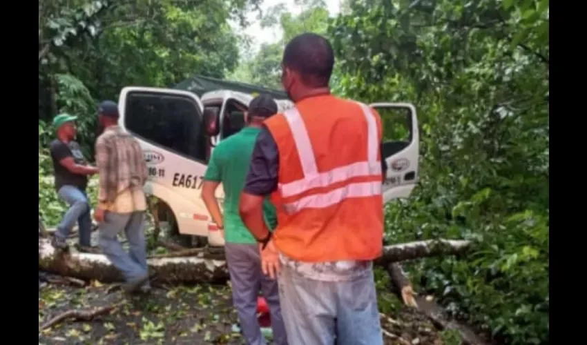 Foto ilustrativa del accidente. 