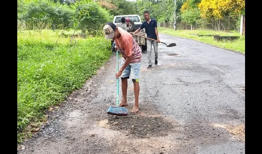 Foto ilustrativa de la reparación.  