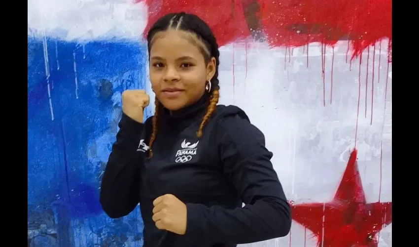 Foto ilustrativa de la boxeadora. 
