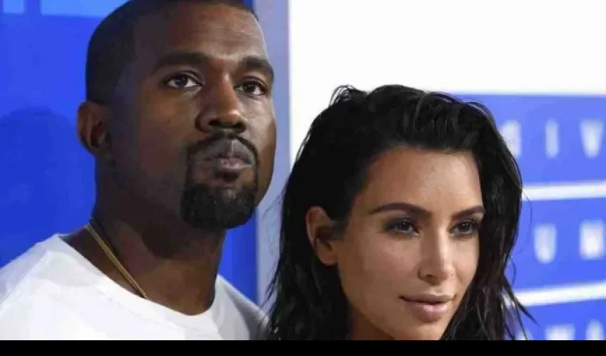 Kanye y Kim Kardashian.