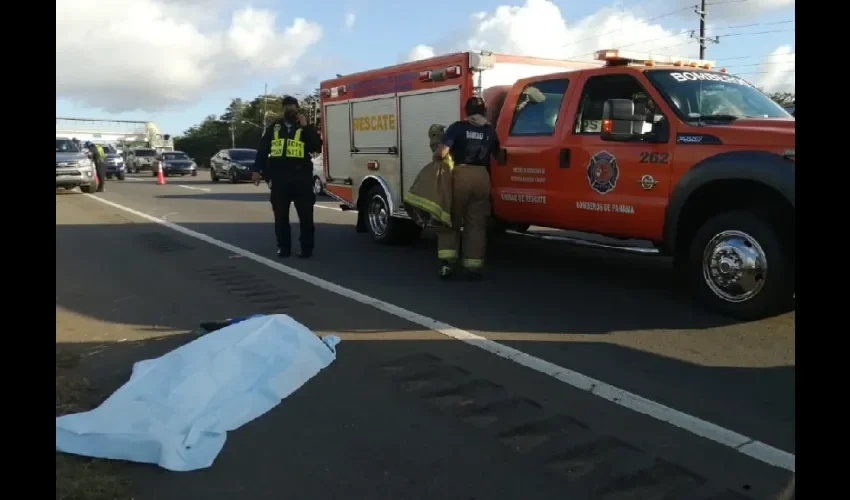 Foto ilustrativa del accidente. 