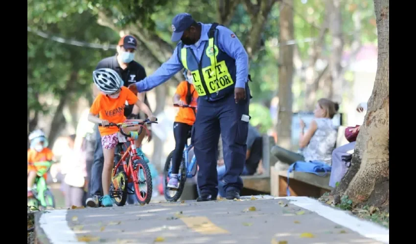 Foto ilustrativa de la ciclovía. 