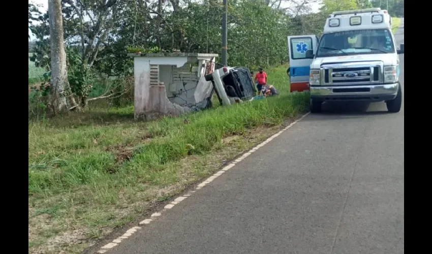 Foto ilustrativa del accidente. 