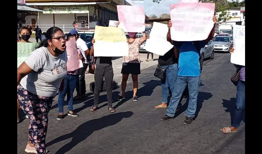 Foto ilustrativa de la protesta. 