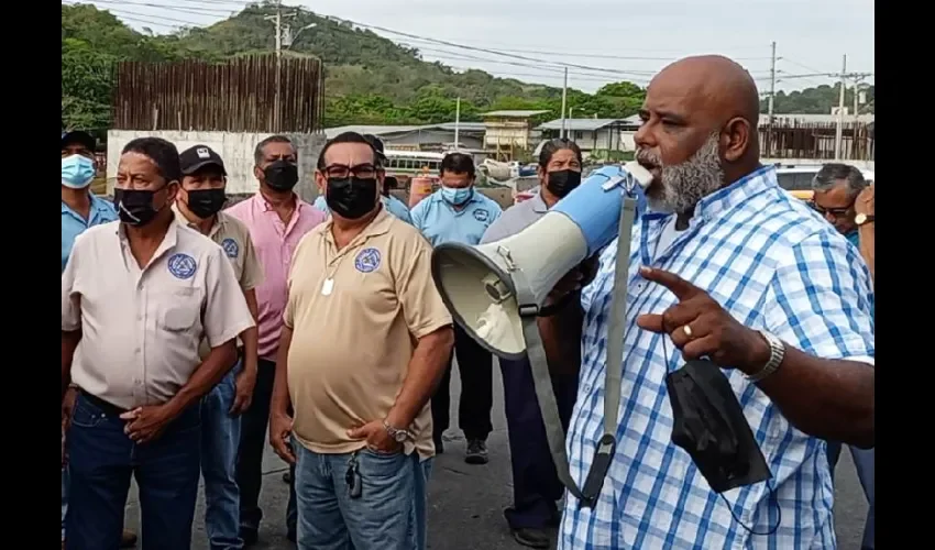 Foto ilustrativa de la protesta. 