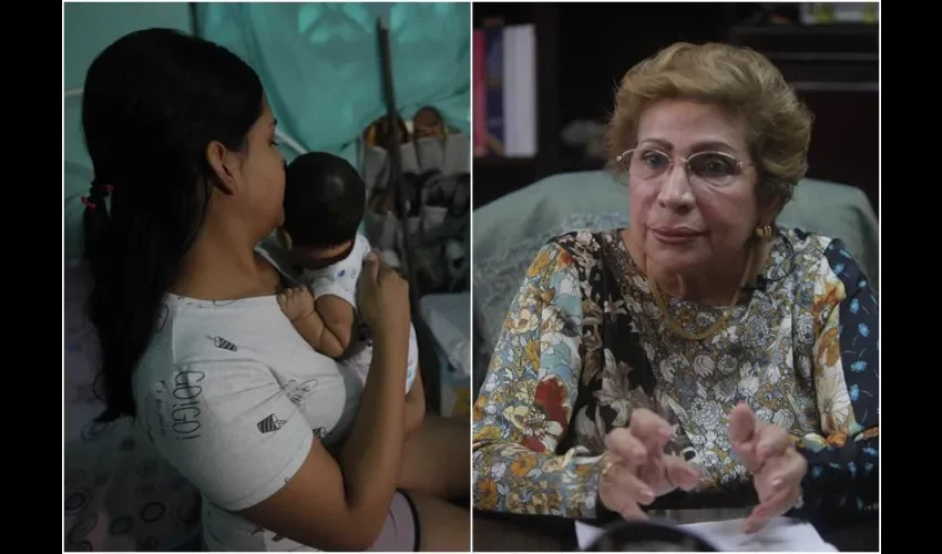 Yanibeth González y La presidenta de la Fundación para la Equidad de Género (Fundagénero), Gilma de León. Fotos: EFE.