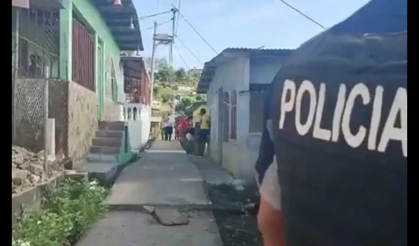 Fotocaptura de video de la Policía Nacional.  
