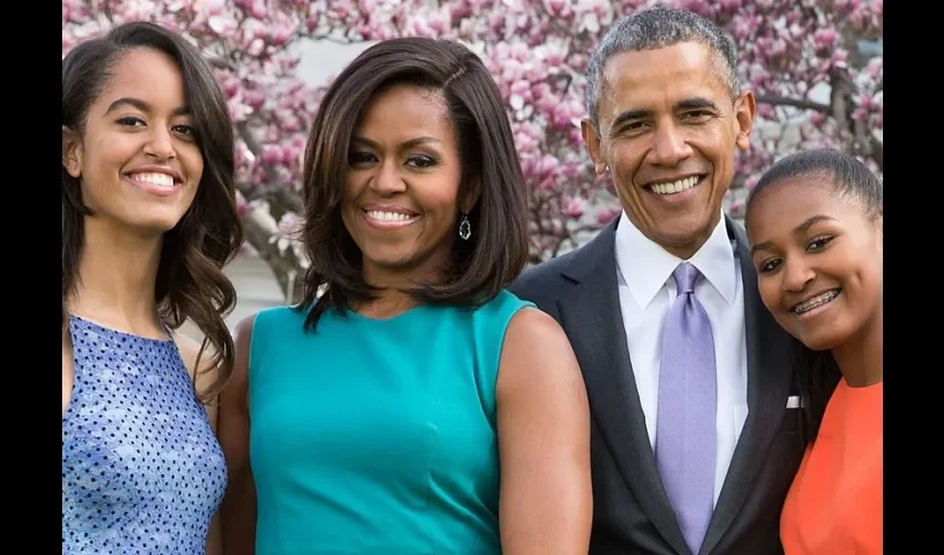 Foto ilustrativa de la familia Obama. 