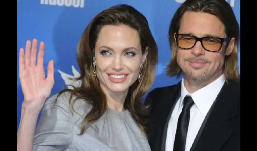 Angelina y Brad. 