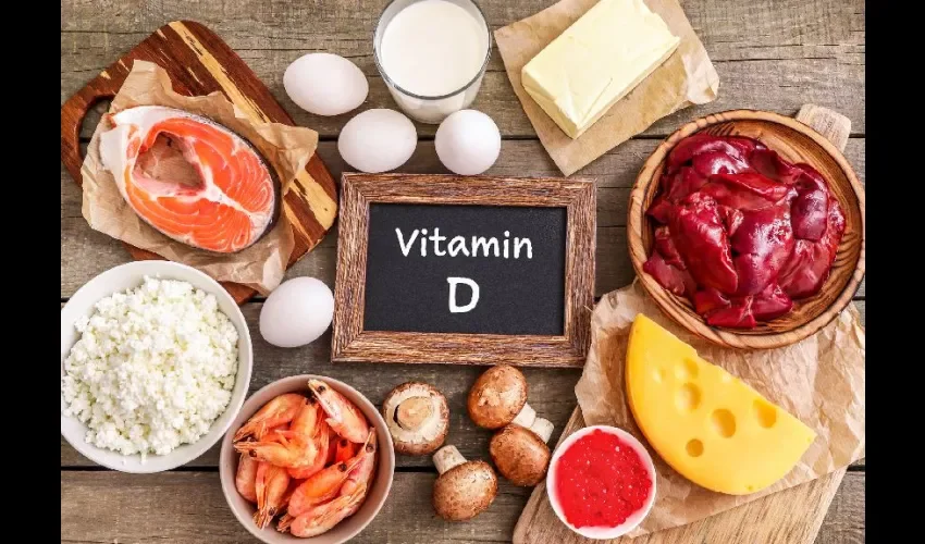 Foto ilustrativa de alimentos que contienen la vitamina D. 