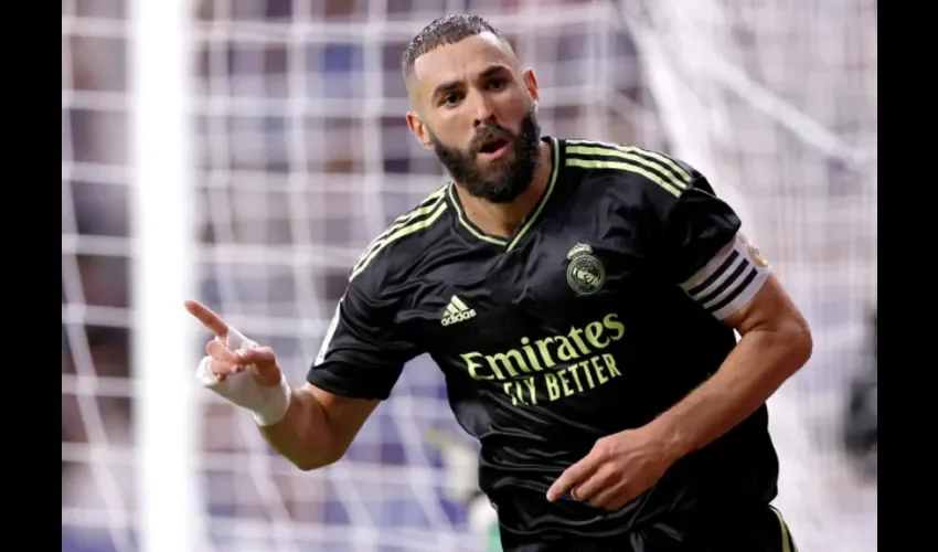 Benzema anotó un doblete en la victoria del Real Madrid. 
