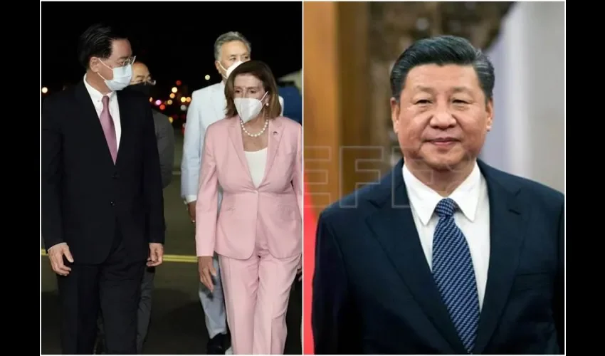 Nancy Pelosi y  Xi Jinping. Fotos: EFE. 