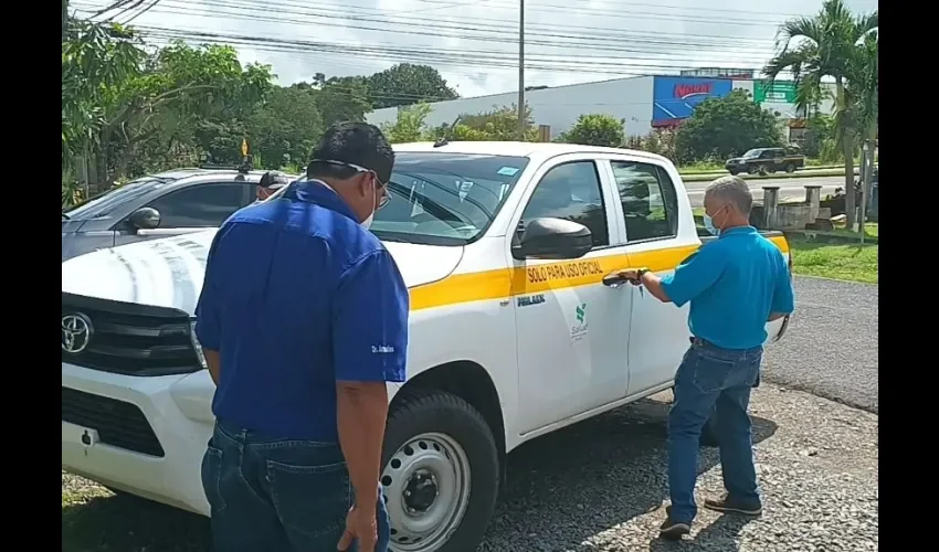 Vista de la inspección realizada por el equipo responsable. 