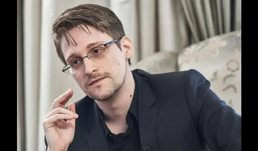 Edward Snowden durante una entrevista. 