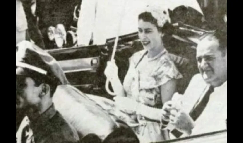 La reina durante su visita por Panamá. 
