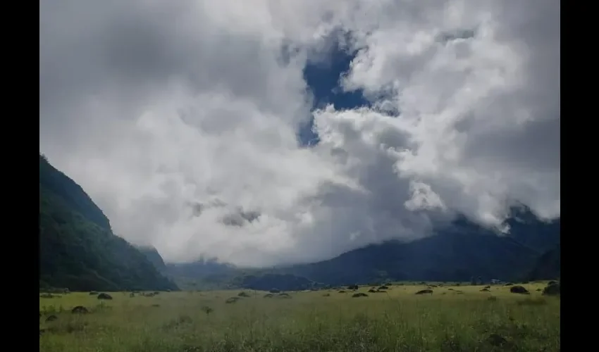 Vista del clima en la zona. 