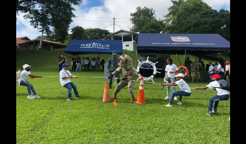 Vista de la participación de los niños. 