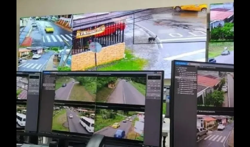 Vista de las cámaras de videoseguridad. 