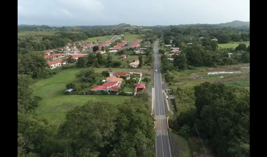 Vista del poblado de Mariato. 
