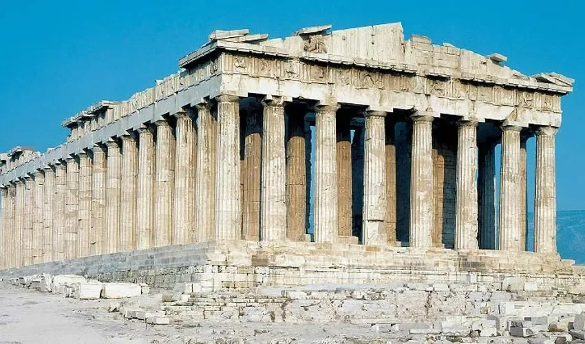 Vista del Partenón de Atenas.