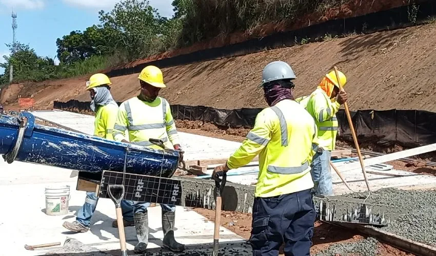 Los trabajos del viaducto continúan. 