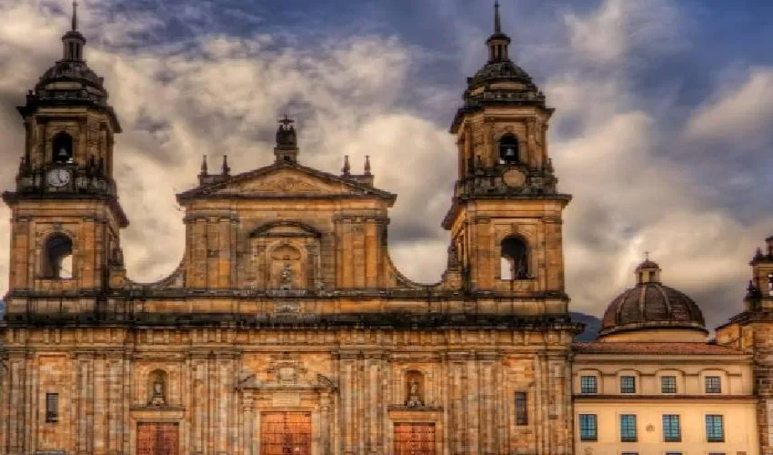 Vista de una iglesia en Colombia. 