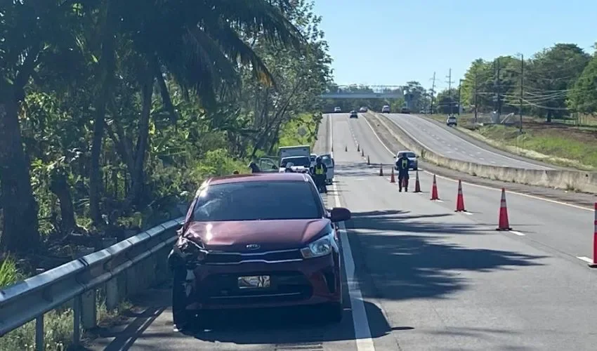 Vista del área del accidente.