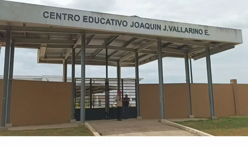 Vista del plantel educativo. 