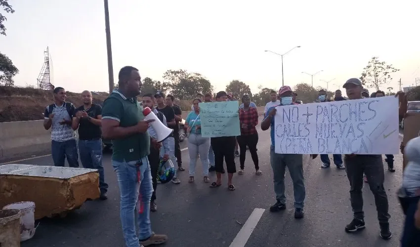 Vista de las manifestaciones. 