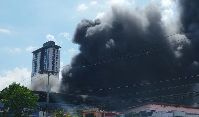 Vista de la nube negra. 