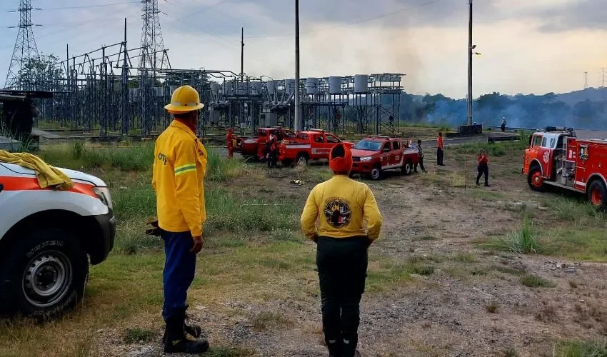 Los bomberos son los primeros en actuar ante la quema de herbazales. 