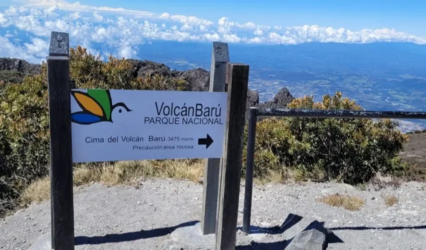 Vista del Volcán Barú. 
