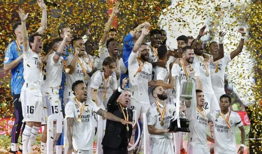 El Real Madrid se impuso este sábado por 2-1 a Osasuna en la final de la Copa de Rey. 