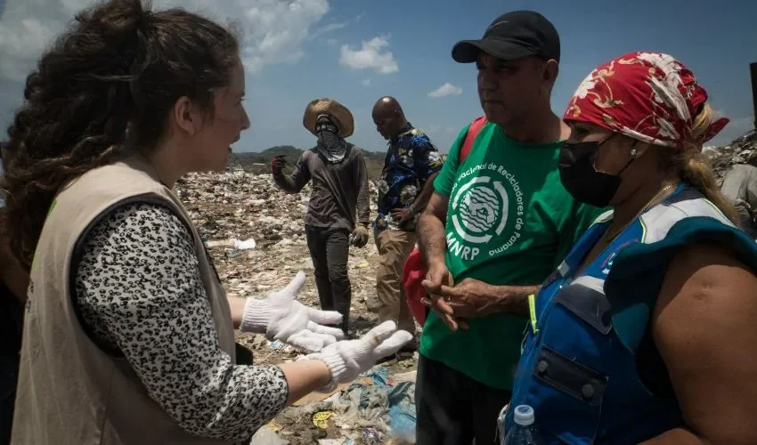 Un grupo se traslado hacia el lugar para analizar la situación. 