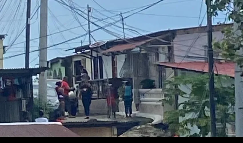 Vista del área del incidente. 