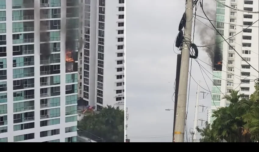 El fuego afectó los apartamentos 9 y 10 del edificio. 