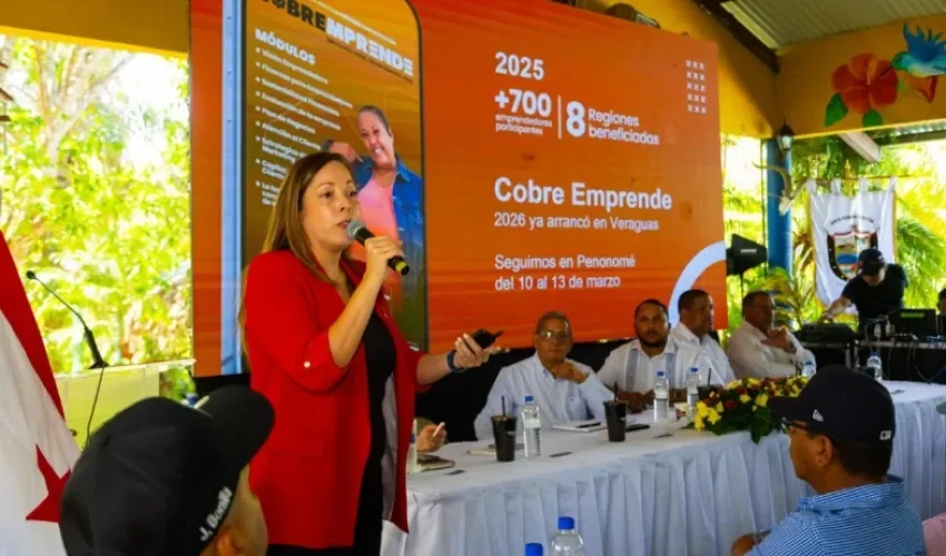 Gerente de Relaciones Públicas de Cobre Panamá, Maru Gálvez. Foto: Cortesía.
