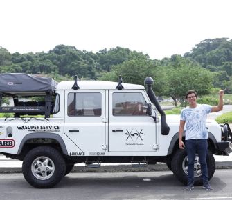 De Panamá a Alaska, el joven que viaja miles de kilómetros en un auto 